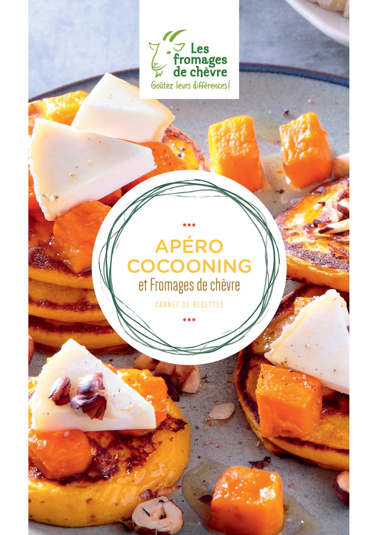 Télécharger le carnet de Recettes Apéro Cocooning et Fromages de chèvre en PDF
