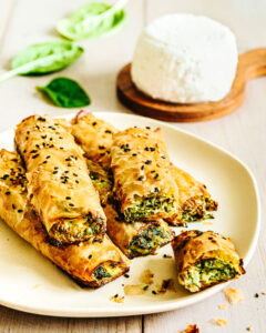 Börek aux épinards et chèvre frais
