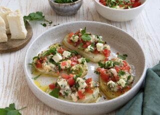 Bruschetta de chou-rave et Chabichou du Poitou AOP