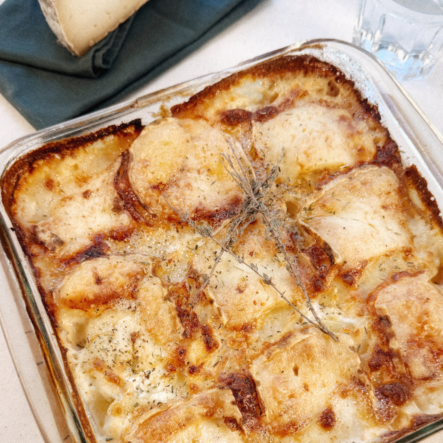 Gratin Dauphinois à la tomme de chèvre